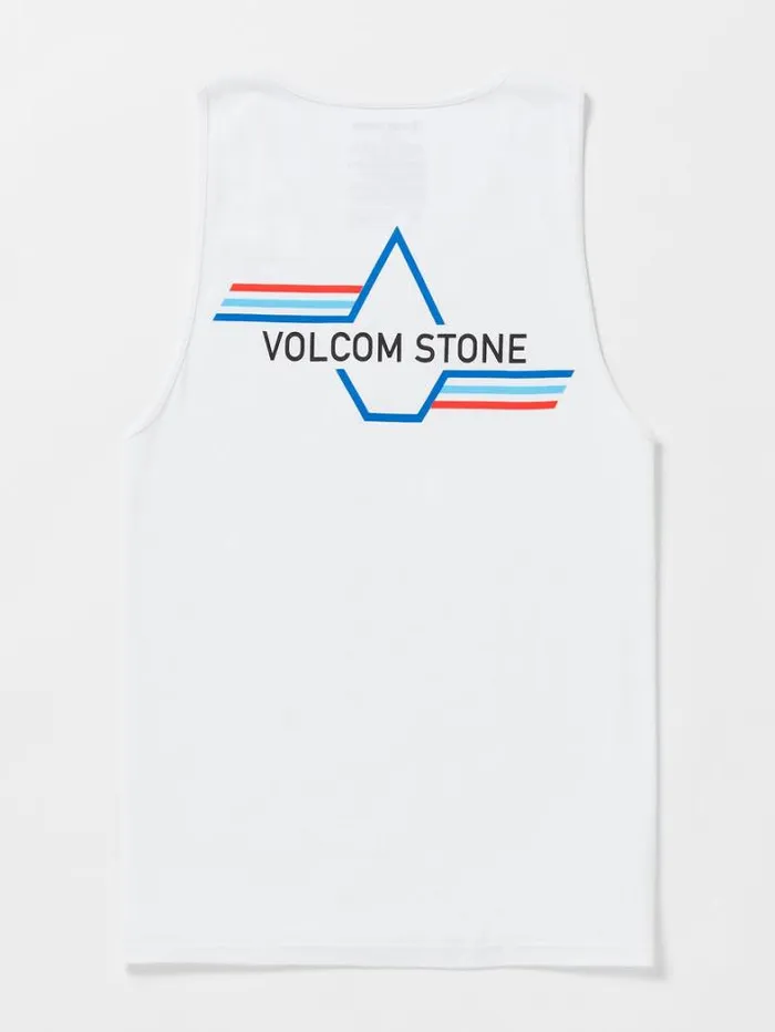 Mens TShirts and Tanks Volcom Stone Tanker Tank 8211 White