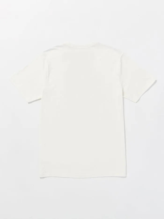 Mens Tops and Tees Volcom Whelmed Short Sleeve Tee 8211 Off White