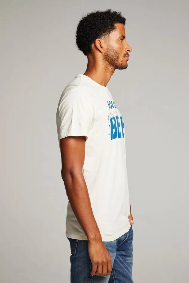 Mens Tops Chaser Brand Ice Cold Beer Mens Tee