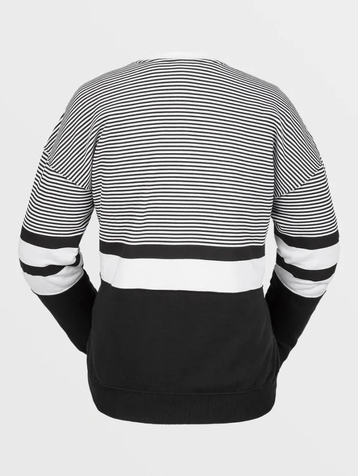 MensWomens Hoodies and Sweatshirts Volcom Melancon Crew Neck 8211 Black