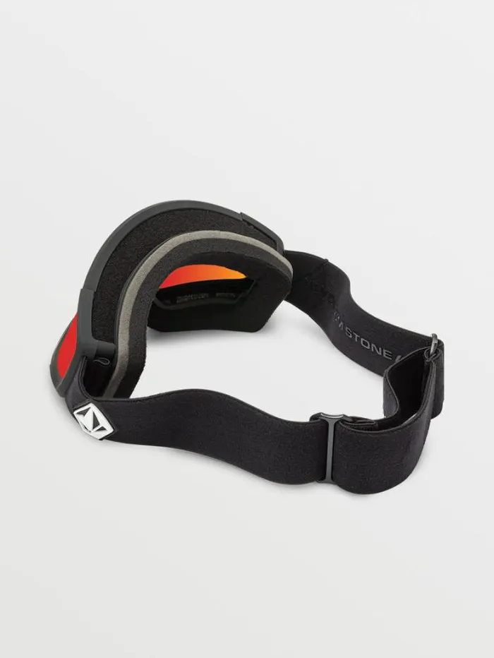 MensWomensKids Goggles Volcom Attunga Goggle 8211 Matte Black Red Chrome