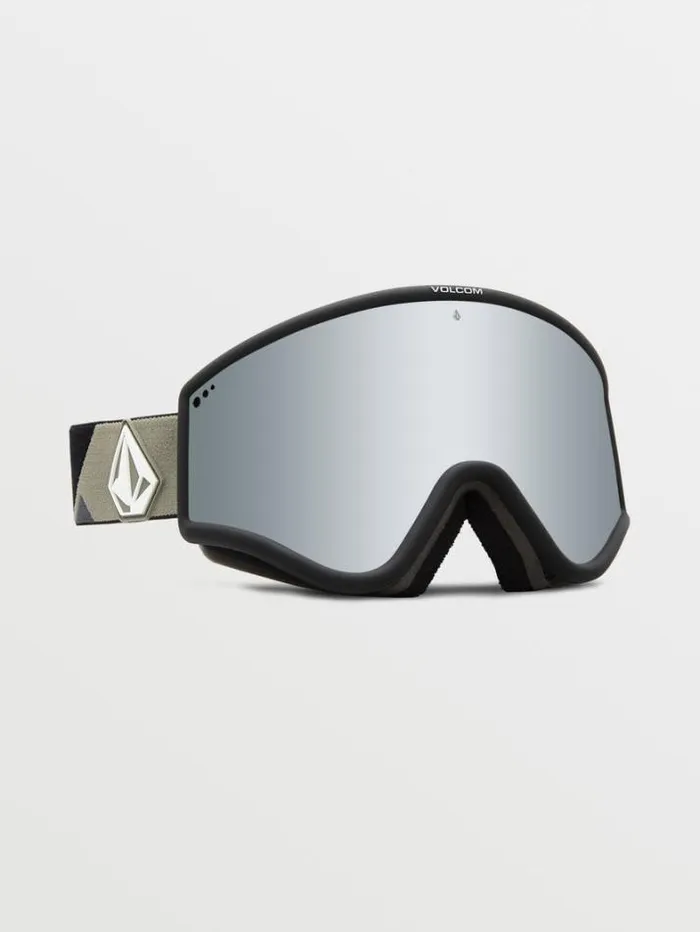 MensWomensKids Goggles Volcom Yae Goggle 8211 Lt MilitaryBlack Silver ChromeBL
