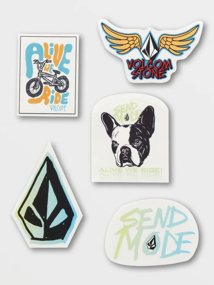 MensWomens Stickers Volcom Caiden Sticker Pack 8211 Assorted