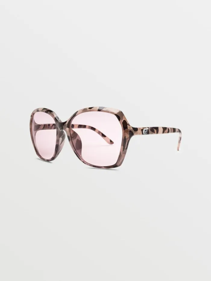 MensWomens Sunglasses Volcom Psychic Sunglasses 8211 Deff LeopardRose