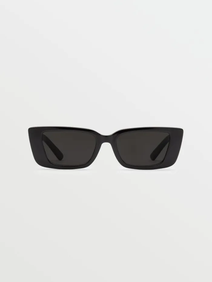 MensWomens Sunglasses Volcom Strange Land Sunglasses 8211 Gloss BlackGray