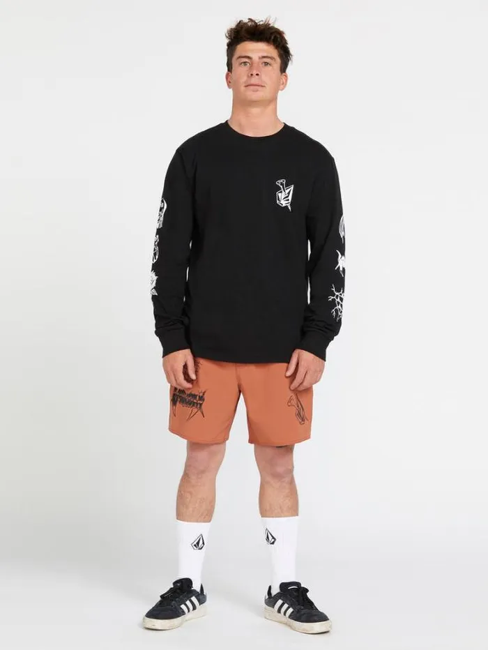 MensWomens TShirts and Tanks Volcom About Time Long Sleeve Tee 8211 Black