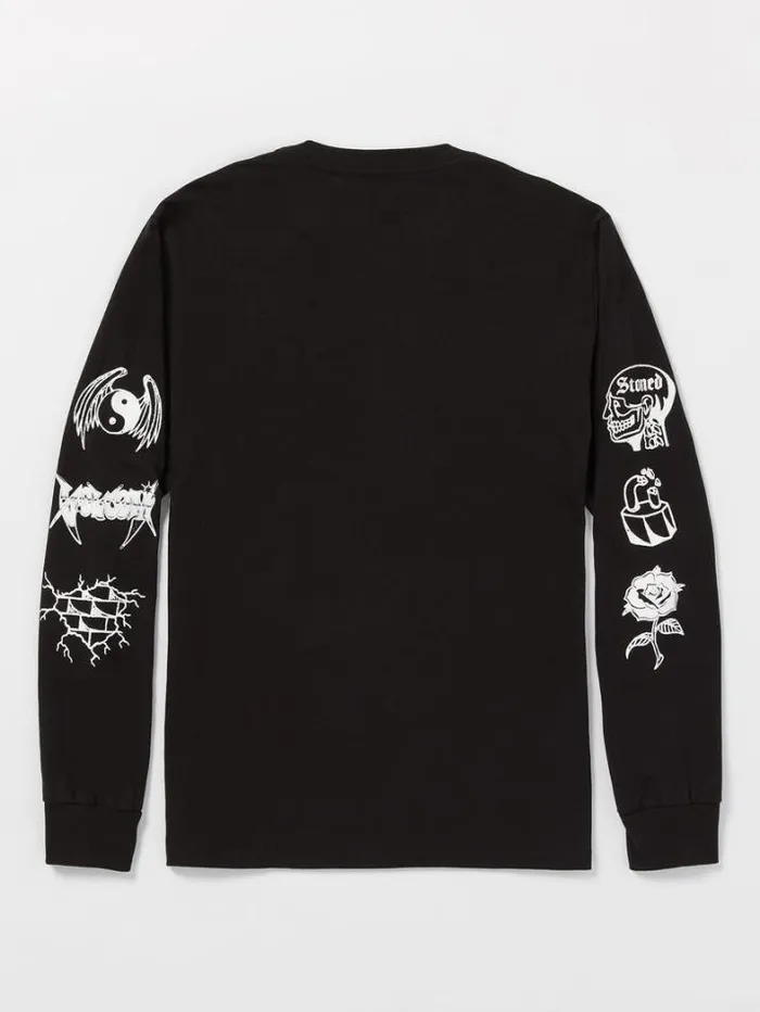 MensWomens TShirts and Tanks Volcom About Time Long Sleeve Tee 8211 Black