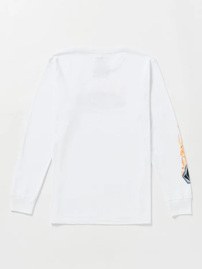 MensWomens TShirts and Tanks Volcom Combust Long Sleeve Tee 8211 White