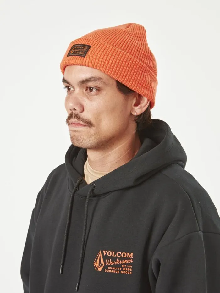 MensWorkwear Hats and Beanies Volcom Workwear Beanie 8211 Orange