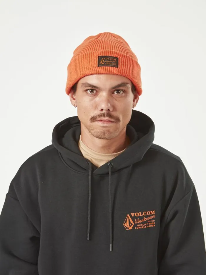 MensWorkwear Hats and Beanies Volcom Workwear Beanie 8211 Orange