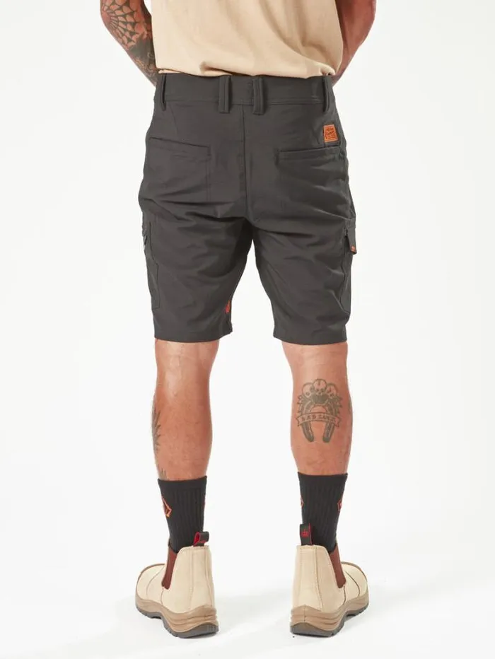 MensWorkwear Shorts Volcom Workwear Slab Hybrid Shorts 8211 Black