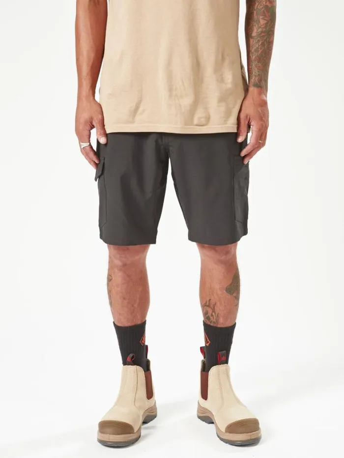 MensWorkwear Shorts Volcom Workwear Slab Hybrid Shorts 8211 Black