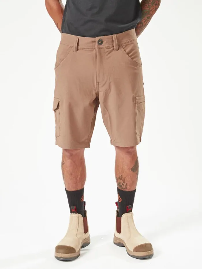 MensWorkwear Shorts Volcom Workwear Slab Hybrid Shorts 8211 Brindle