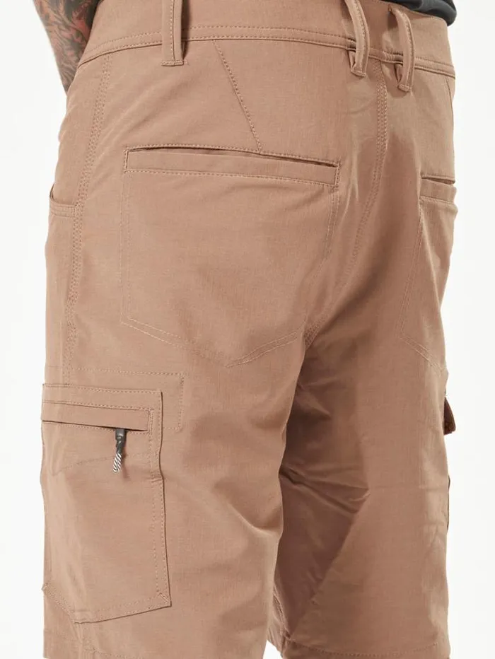 MensWorkwear Shorts Volcom Workwear Slab Hybrid Shorts 8211 Brindle