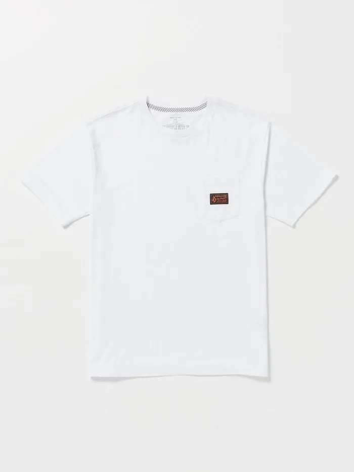 MensWorkwear TShirts and Tanks Volcom Workwear Certifico Short Sleeve Tee 8211 White