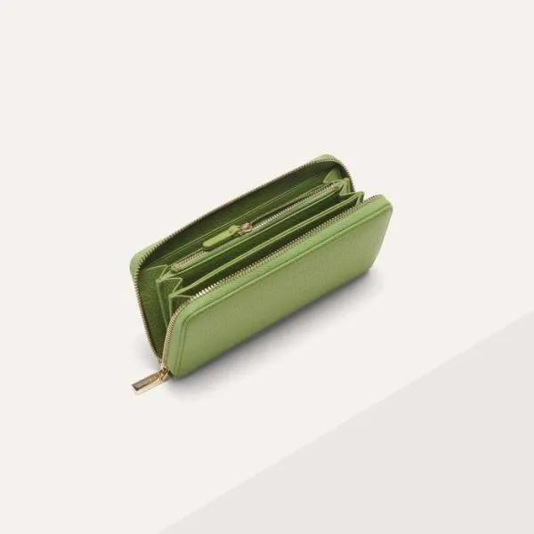 Metallic Soft Guacamole Women Coccinelle Wallets and Small Leather Goods