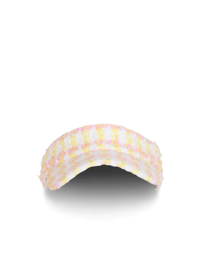 Miami Tweed Visor Cap Multicolor Women Balmain Hats And Caps