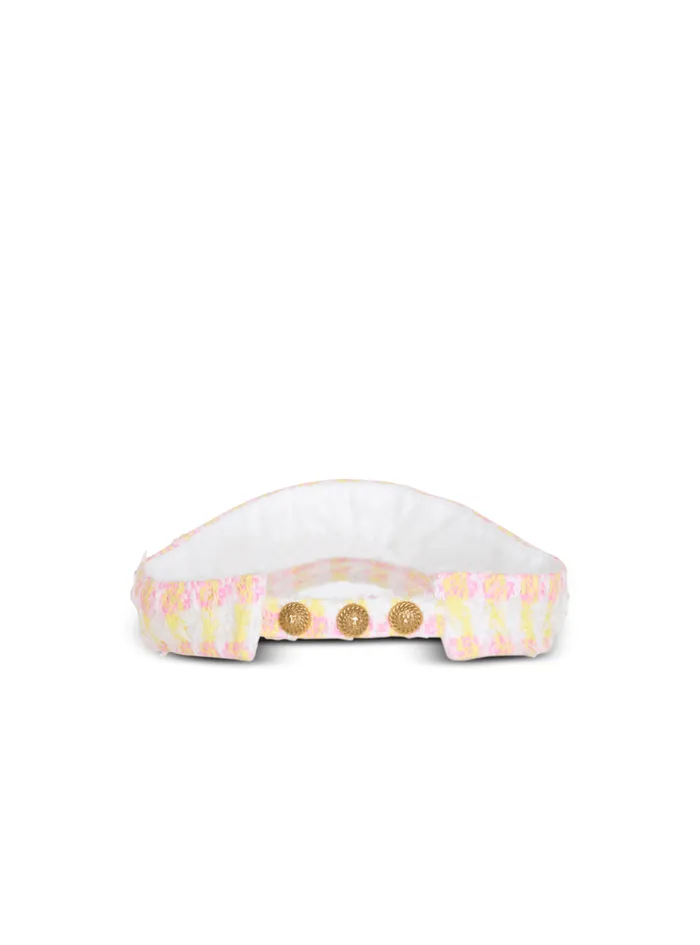 Miami Tweed Visor Cap Multicolor Women Balmain Hats And Caps