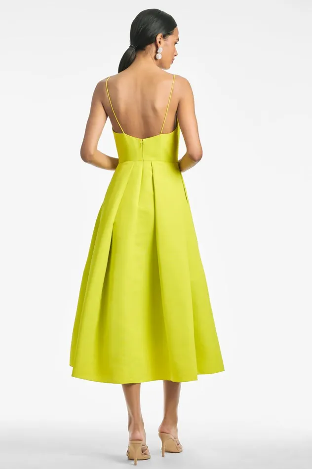 Midi Women Sachin and Babi Audra Dress 8211 Chartreuse