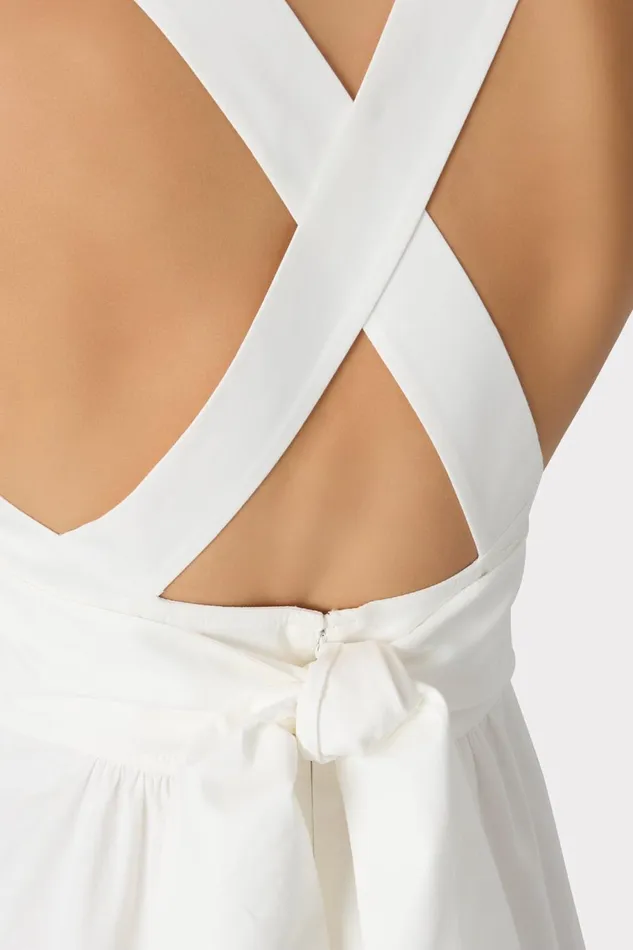 Milly Catarina Poplin Maxi Dress White Women Swim and Coverups Milly Catarina Poplin Maxi Dress White Women Swim and Coverups