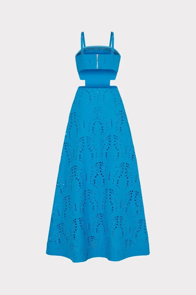 Milly Crosby Butterfly Eyelet Maxi Dress Blue Women Dresses Milly Crosby Butterfly Eyelet Maxi Dress Blue Women Dresses