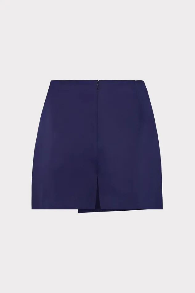 Milly Evalyn Crepe Skort Navy Women Skirts Milly Evalyn Crepe Skort Navy Women Skirts