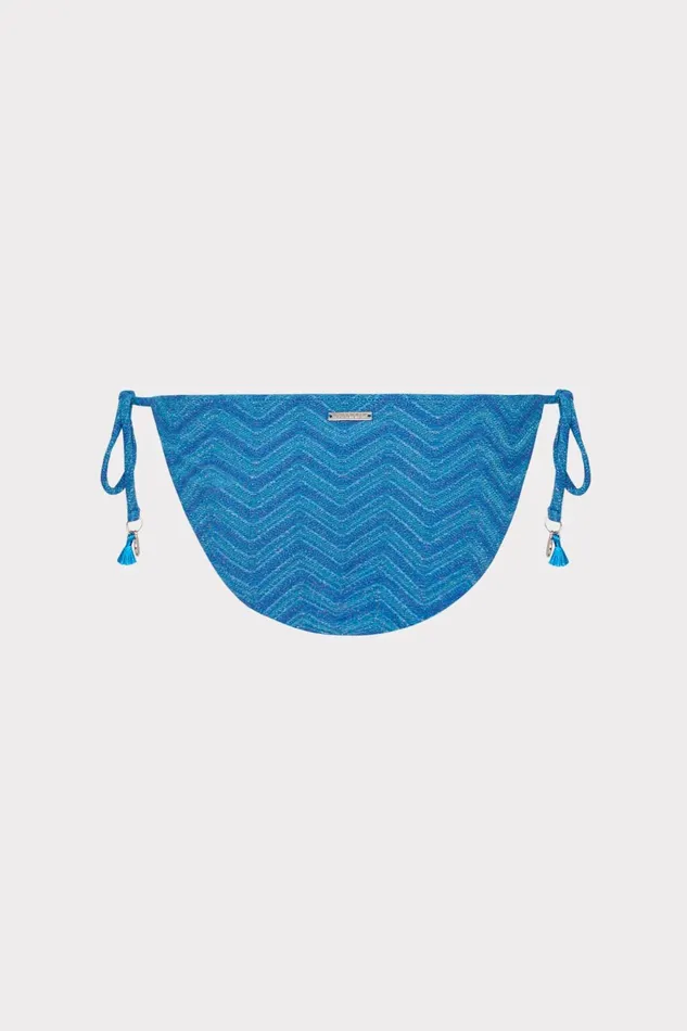 Milly Jacquard String Bikini Bottom Blue Multi Women Swim and Coverups Milly Jacquard String Bikini Bottom Blue Multi Women Swim and Coverups