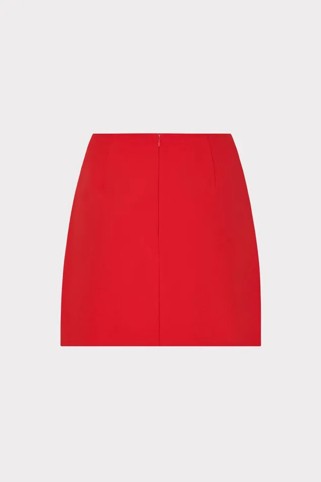 Milly Lizzy Cady Mini Skirt Red Women Matching Sets