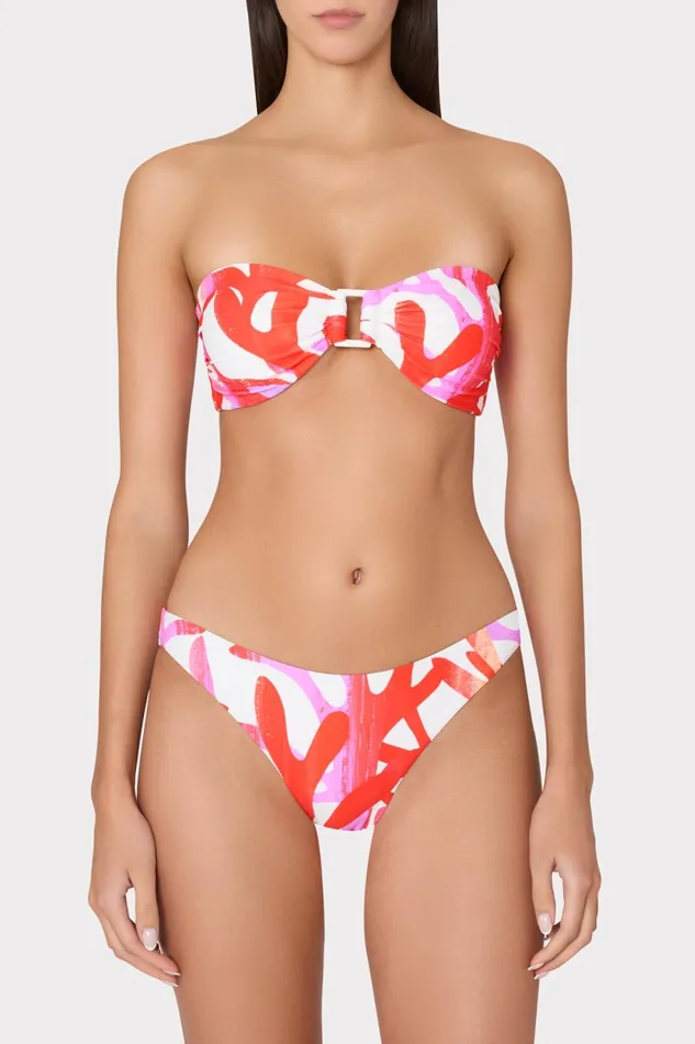 Milly Margot Italian Under The Sea Bikini Bottom Pink Multi Women Bikinis Milly Margot Italian Under The Sea Bikini Bottom Pink Multi Women Bikinis