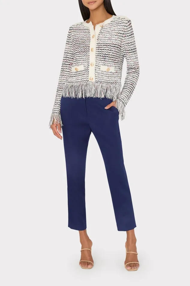 Milly Nicola Cady Pants Navy Women Pants