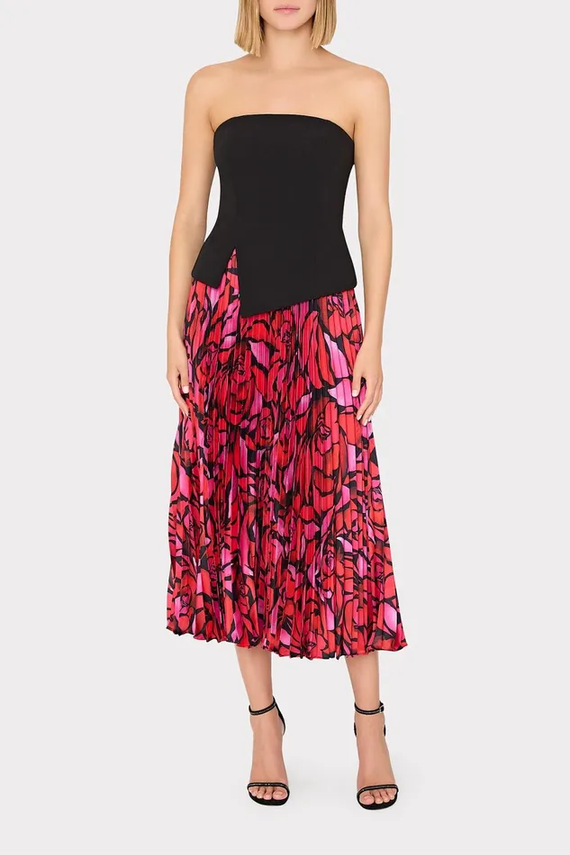 Milly Otha Dream Rose Pleated Skirt Dream Rose Pink Women Skirts Milly Otha Dream Rose Pleated Skirt Dream Rose Pink Women Skirts