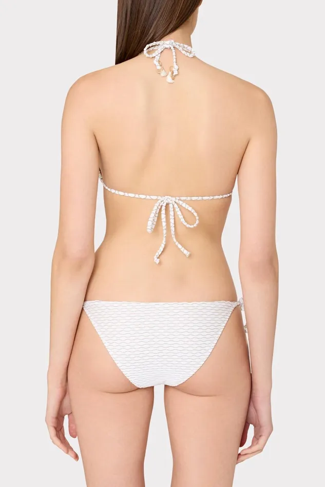 Milly Textured Waves Triangle Bikini Top White Women Bikinis Milly Textured Waves Triangle Bikini Top White Women Bikinis