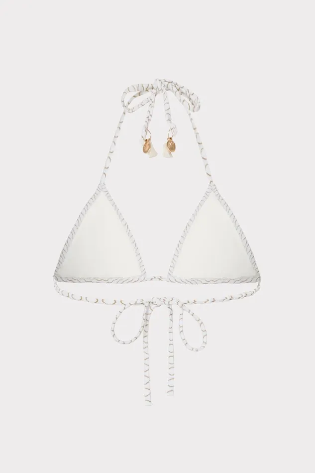 Milly Textured Waves Triangle Bikini Top White Women Bikinis Milly Textured Waves Triangle Bikini Top White Women Bikinis