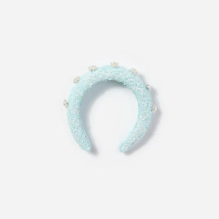 Mint Boucle 3D Flower Headband Kids Self Portrait Accessories