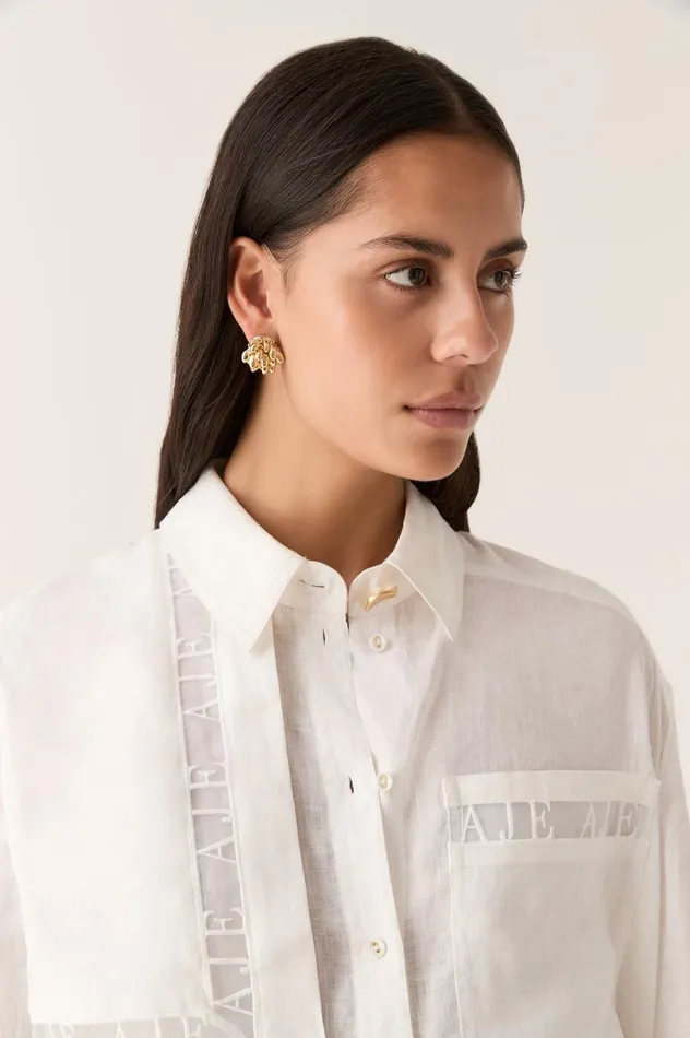 Moonstruck Cluster Stud Gold Women Aje Jewelry