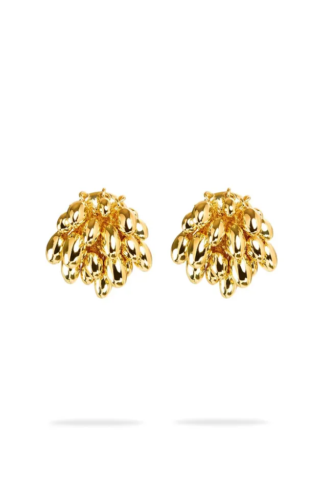 Moonstruck Cluster Stud Gold Women Aje Jewelry