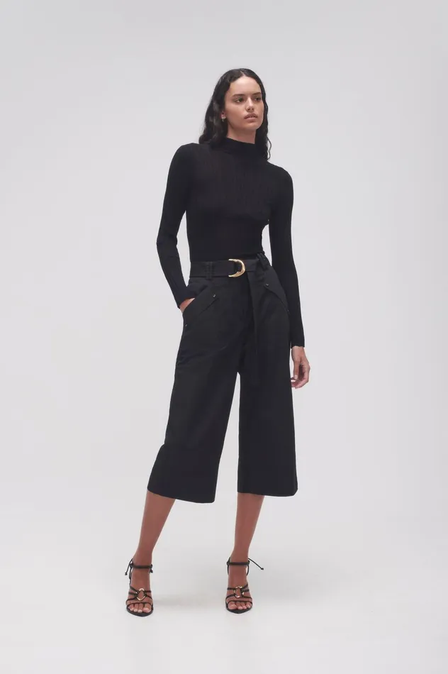 Myrtle Utility Culotte Black Women Aje Pants