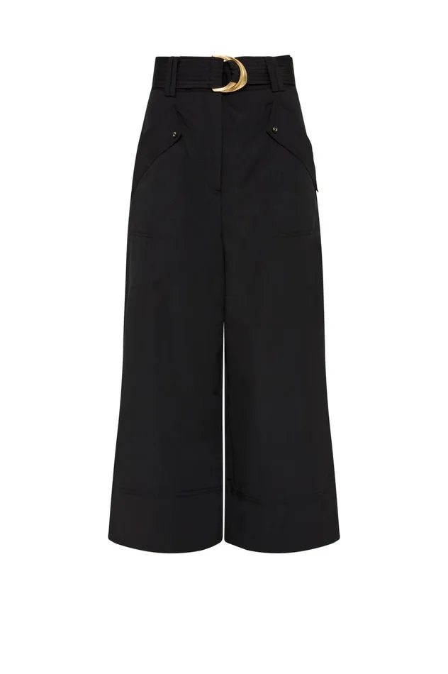 Myrtle Utility Culotte Black Women Aje Pants