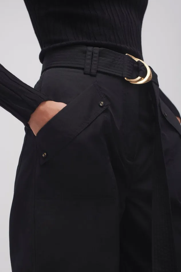Myrtle Utility Culotte Black Women Aje Pants