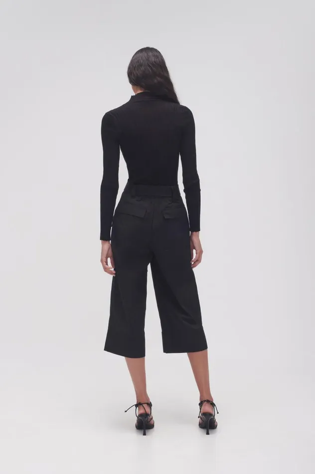 Myrtle Utility Culotte Black Women Aje Pants