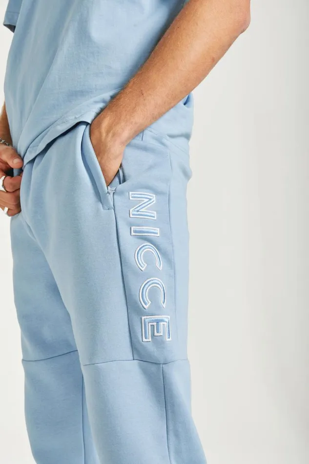 NICCE Bottoms Mens NICCE Mercury Outline Joggers Blue