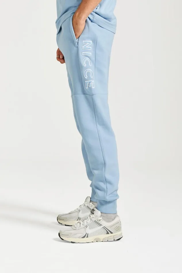 NICCE Bottoms Mens NICCE Mercury Outline Joggers Blue