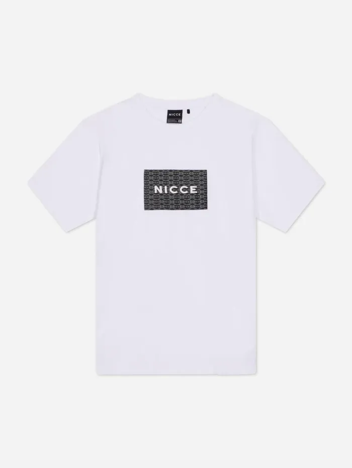 NICCE TShirts Mens NICCE Repeater Box Print TShirt White