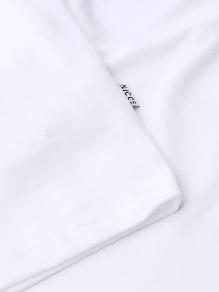 NICCE TShirts Mens NICCE Repeater Box Print TShirt White