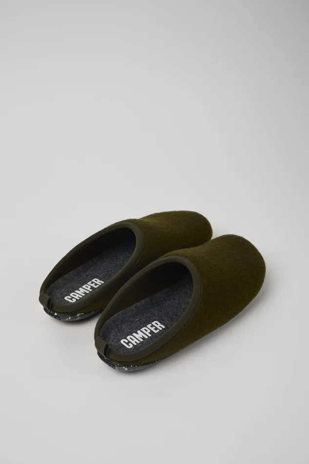 Non Leather Shoes Men Camper Green Slippers Non Leather Shoes Men Camper Green Slippers