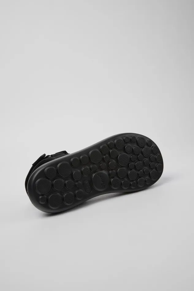 Non Leather Shoes Men Camper Pelotas Flota Black Textile Sandal Non Leather Shoes Men Camper Pelotas Flota Black Textile Sandal