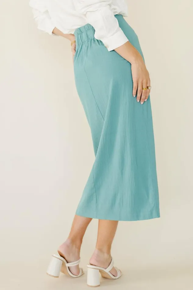 Nori Wrap Skirt In Teal 8211 FINAL SALE Teal Women Bohme Skirts