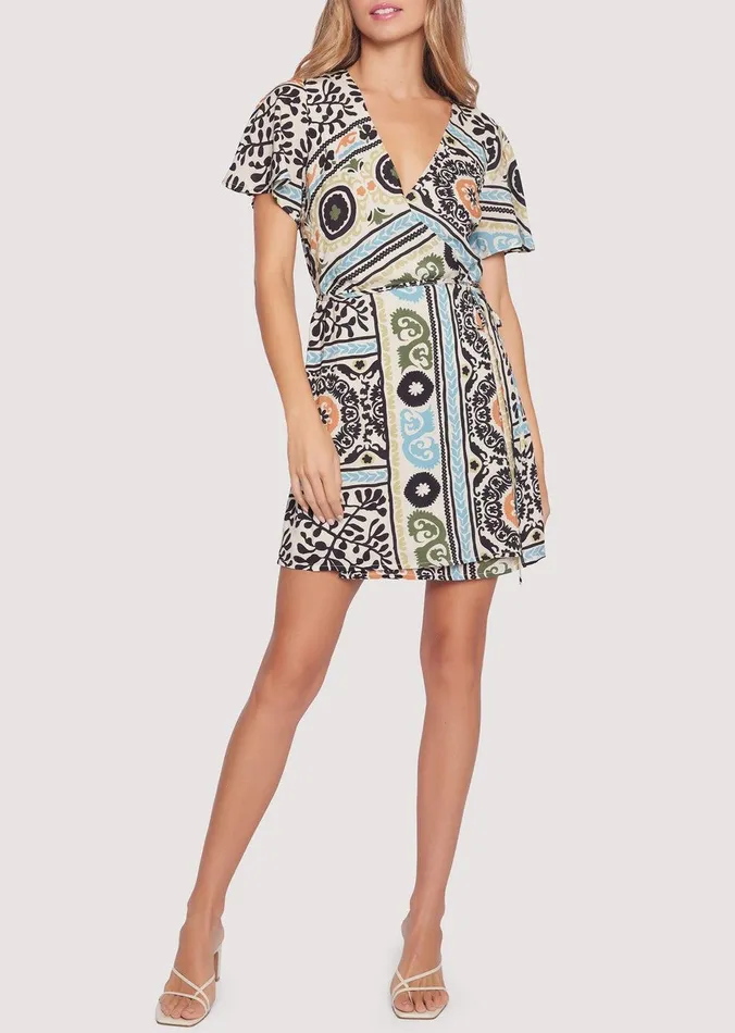 Oracle Mini Dress Blackmulti Women Lost Wander Dresses