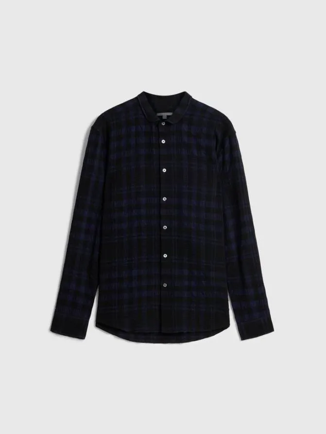 ORCHARD SHIRT Blue Black Clothing John Varvatos Shirts