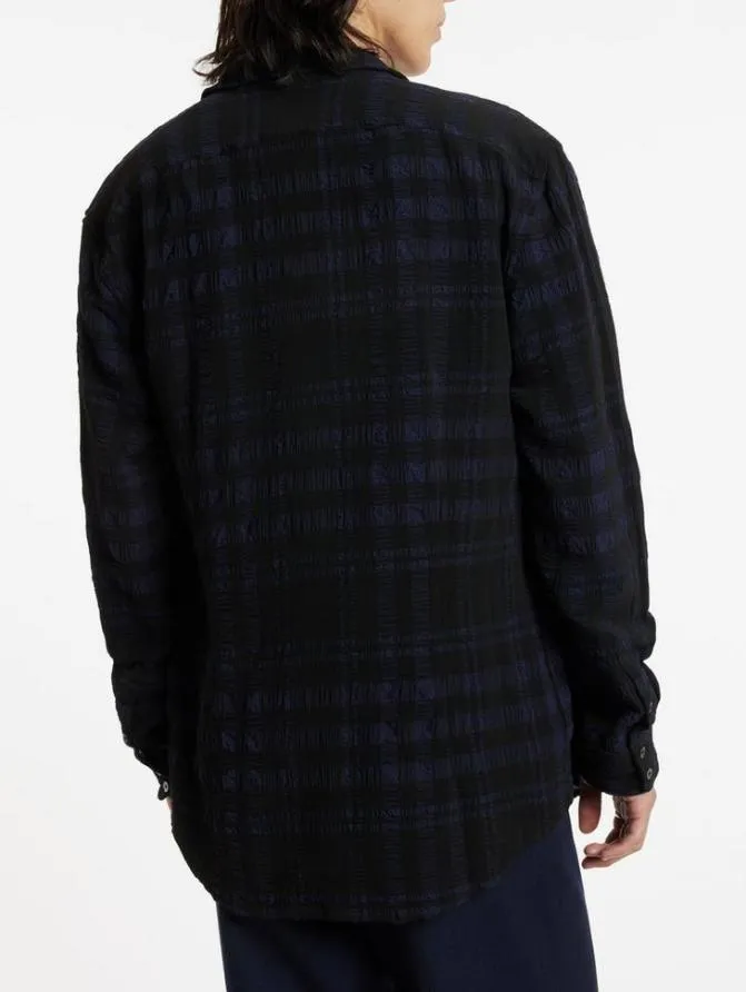 ORCHARD SHIRT Blue Black Clothing John Varvatos Shirts